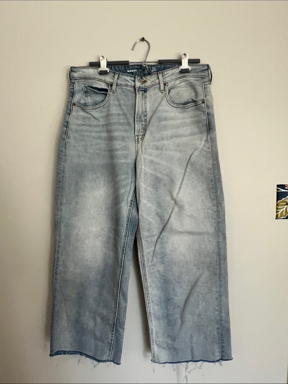 Old Navy Women's Light Blue Wide-Leg Jeans